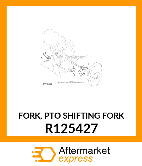 FORK, PTO SHIFTING FORK R125427