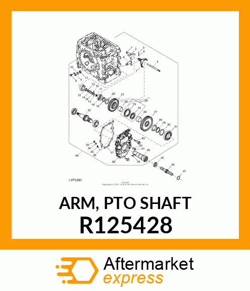 ARM, PTO SHAFT R125428
