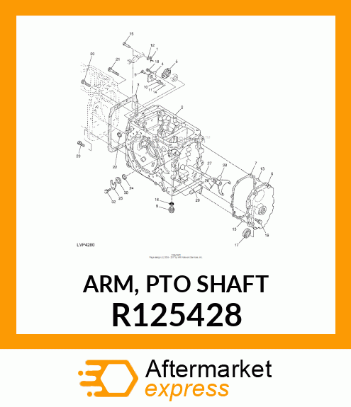 ARM, PTO SHAFT R125428