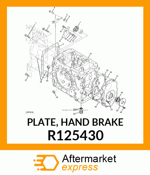 PLATE, HAND BRAKE R125430