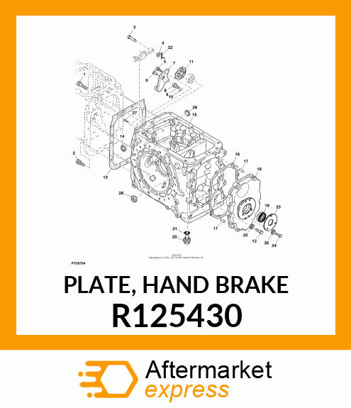 PLATE, HAND BRAKE R125430