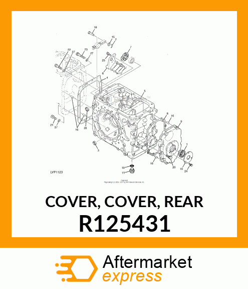 COVER, COVER, REAR R125431