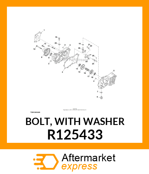 BOLT, WITH WASHER R125433