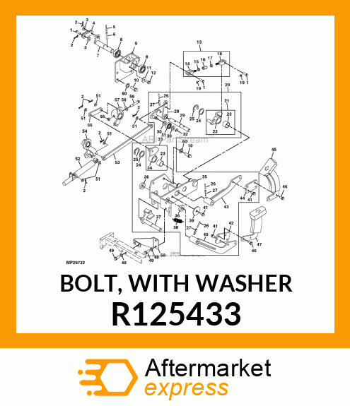 BOLT, WITH WASHER R125433