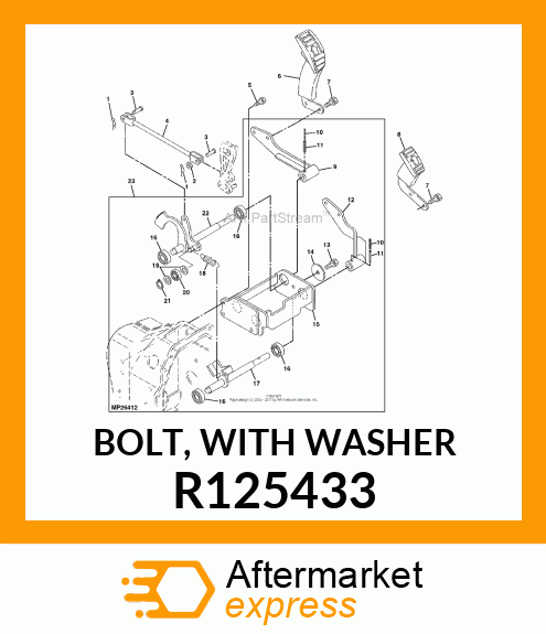 BOLT, WITH WASHER R125433