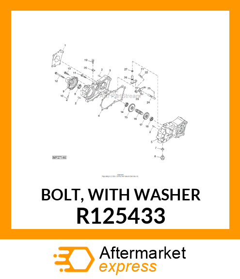 BOLT, WITH WASHER R125433