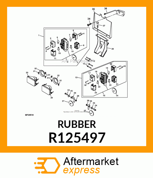 DEFLECTOR, BAFFLE R125497