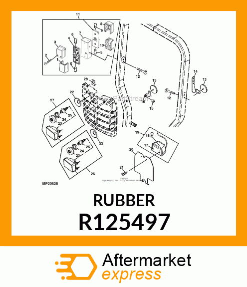 DEFLECTOR, BAFFLE R125497