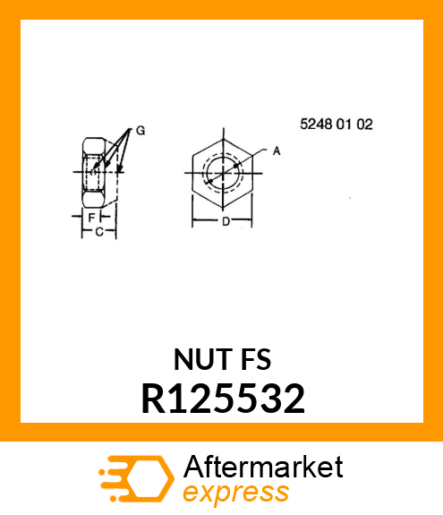 NUT, LOCKING R125532