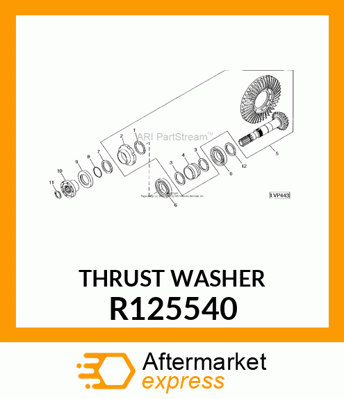 THRUST WASHER R125540