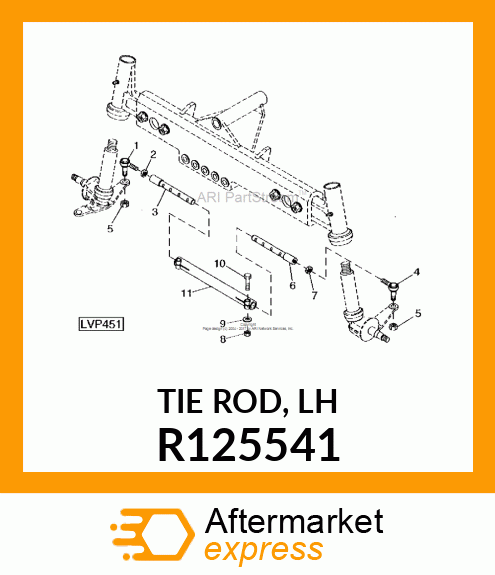 TIE ROD, LH R125541