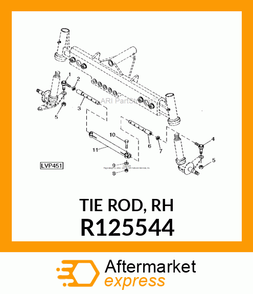 TIE ROD, RH R125544