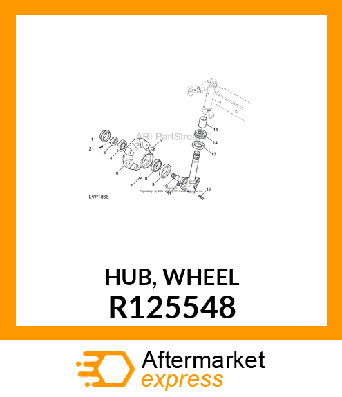 HUB, WHEEL R125548