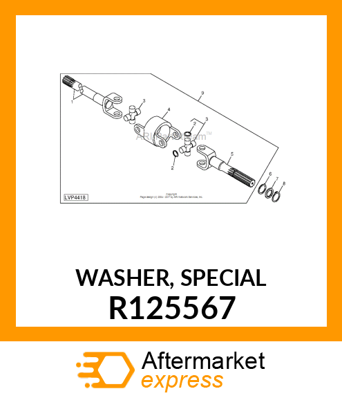 WASHER, SPECIAL R125567