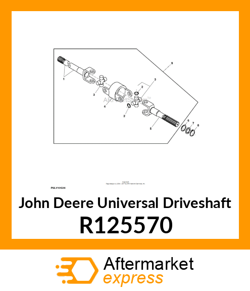 UNIVERSAL DRIVESHAFT R125570