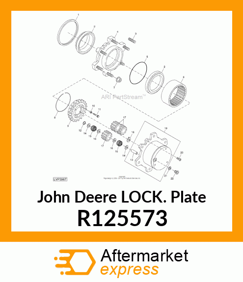 LOCK PLATE R125573