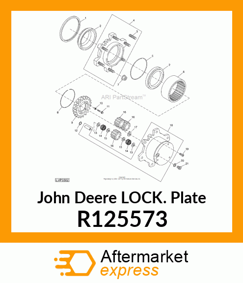 LOCK PLATE R125573