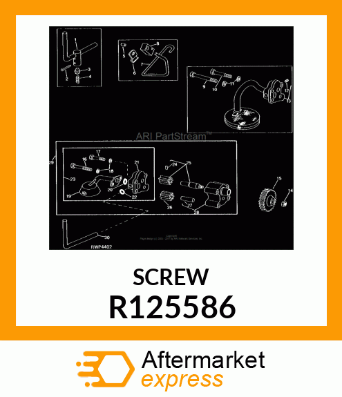 SCREW,SPECIAL CAP R125586