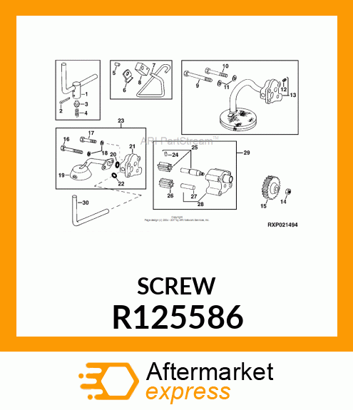 SCREW,SPECIAL CAP R125586