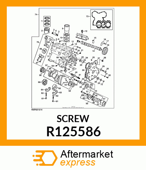 SCREW,SPECIAL CAP R125586