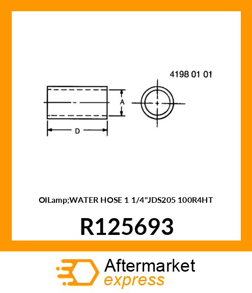 OILamp;WATER HOSE 1 1/4"JDS205 100R4HT R125693