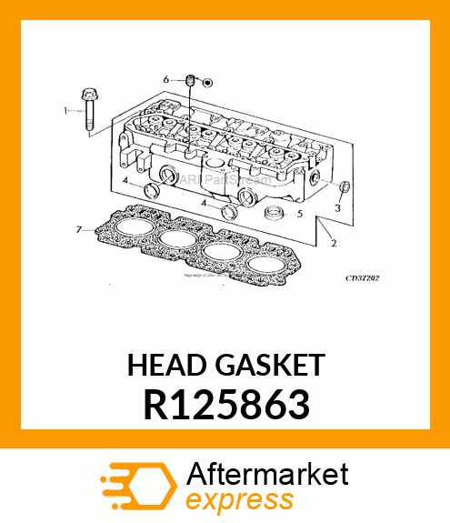 GASKET,CYLINDER HEAD R125863