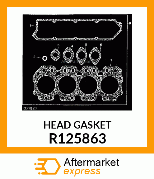 GASKET,CYLINDER HEAD R125863