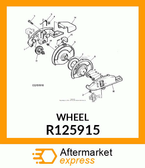 Wheel - WHEEL, ROCKSHAFT CONTROL R125915
