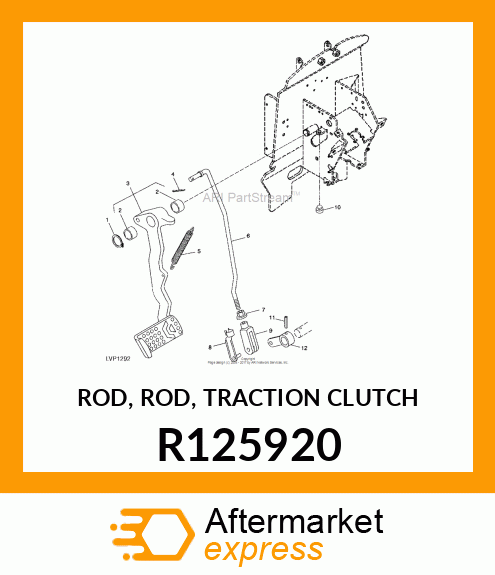ROD, ROD, TRACTION CLUTCH R125920