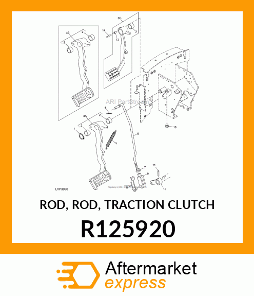 ROD, ROD, TRACTION CLUTCH R125920