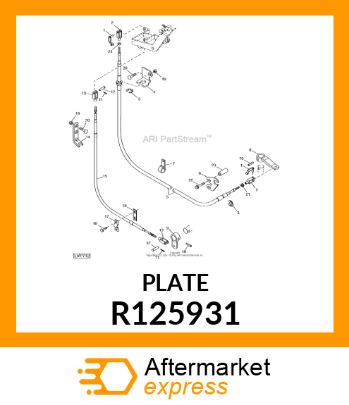 PLATE, PARK CABLE ANCHOR R125931