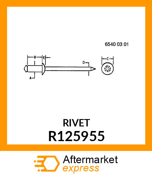 RIVET, BLIND R125955