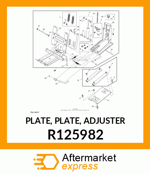 PLATE, PLATE, ADJUSTER R125982