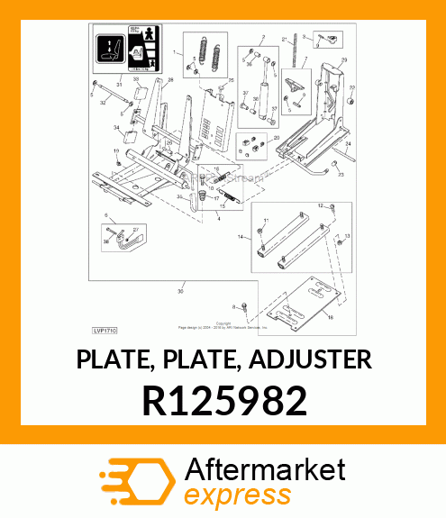 PLATE, PLATE, ADJUSTER R125982