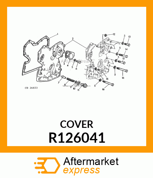 COVER,INJECTION PUMP GEAR R126041