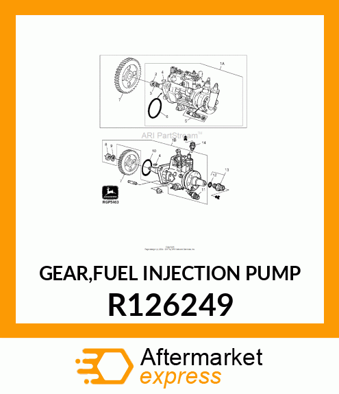 GEAR,FUEL INJECTION PUMP R126249