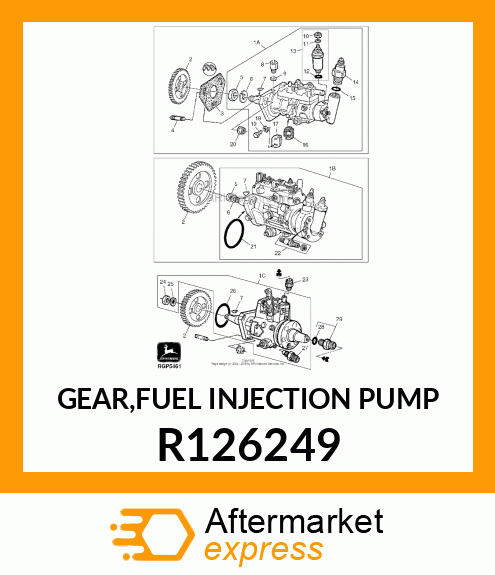 GEAR,FUEL INJECTION PUMP R126249