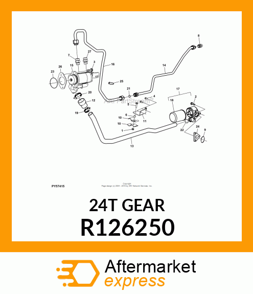 GEAR, AUXILIARY DRIVE R126250