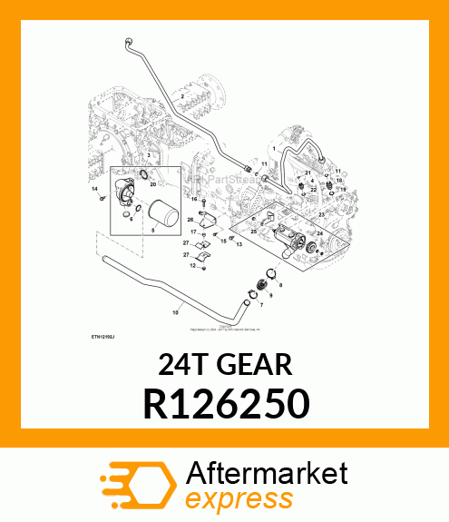 GEAR, AUXILIARY DRIVE R126250