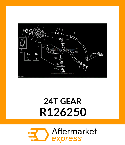 GEAR, AUXILIARY DRIVE R126250