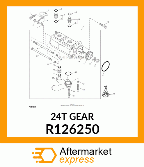 GEAR, AUXILIARY DRIVE R126250