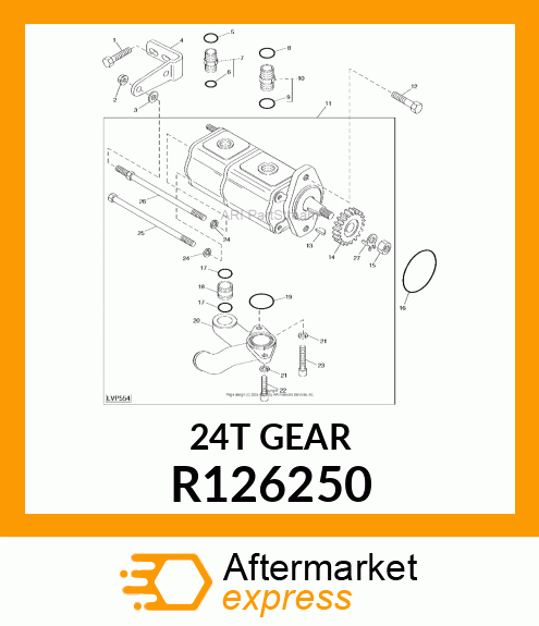 GEAR, AUXILIARY DRIVE R126250