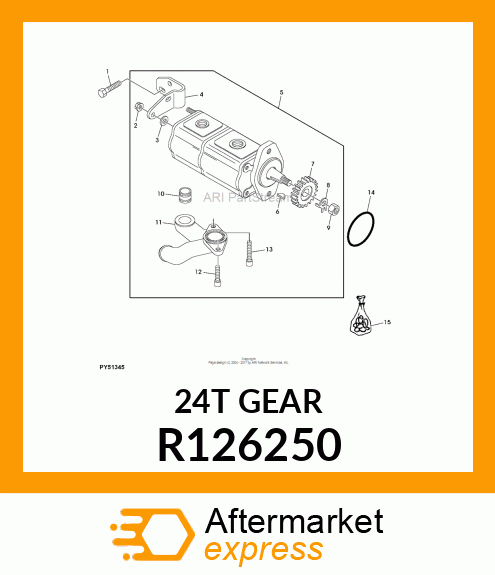 GEAR, AUXILIARY DRIVE R126250