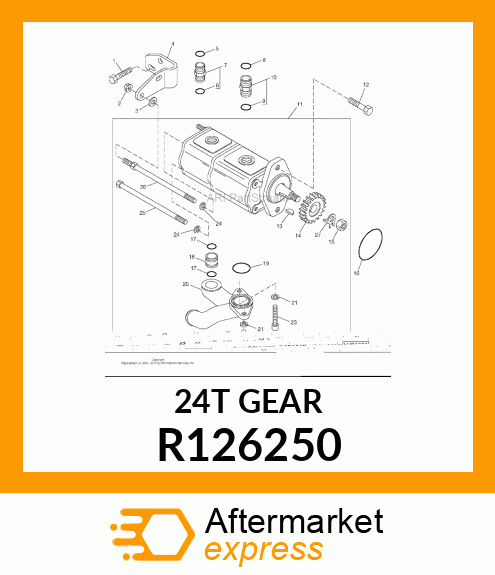 GEAR, AUXILIARY DRIVE R126250