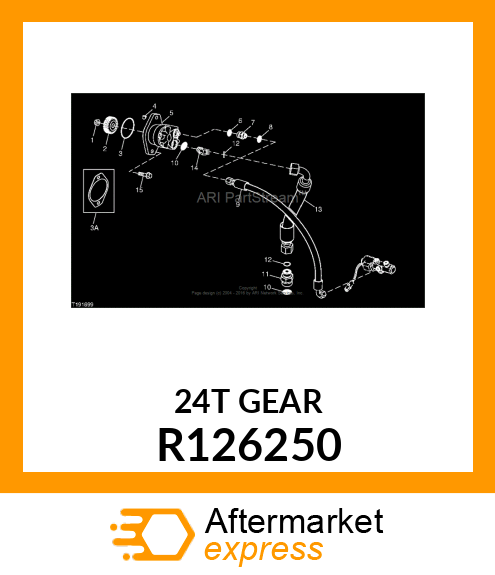 GEAR, AUXILIARY DRIVE R126250