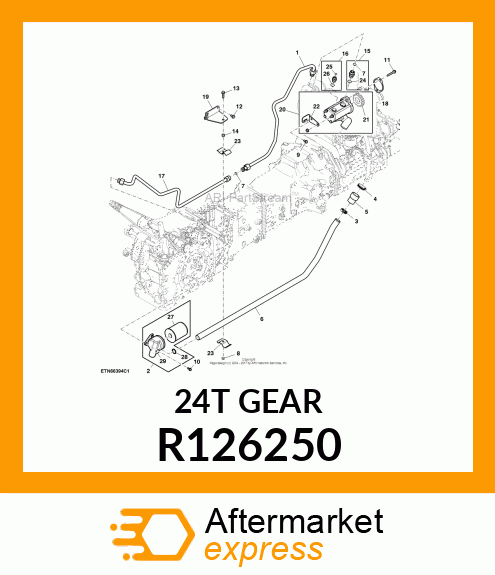 GEAR, AUXILIARY DRIVE R126250