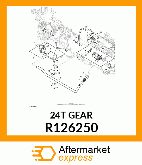 GEAR, AUXILIARY DRIVE R126250