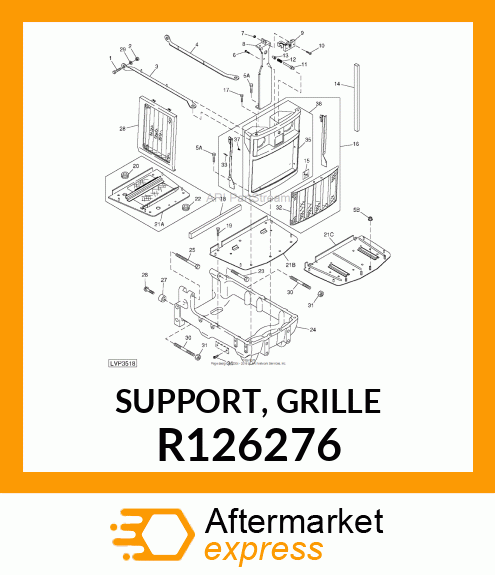 SUPPORT, GRILLE R126276