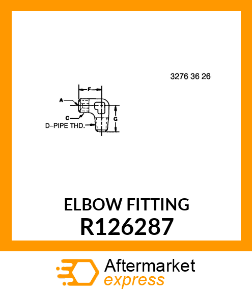 ELBOW FITTING R126287