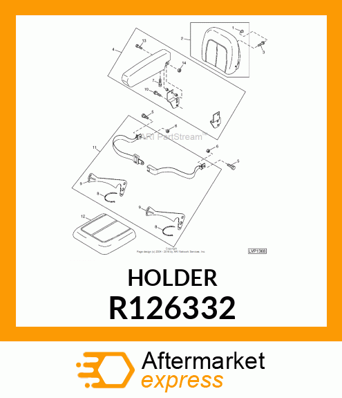 HOLDER, SEAT BELT R126332